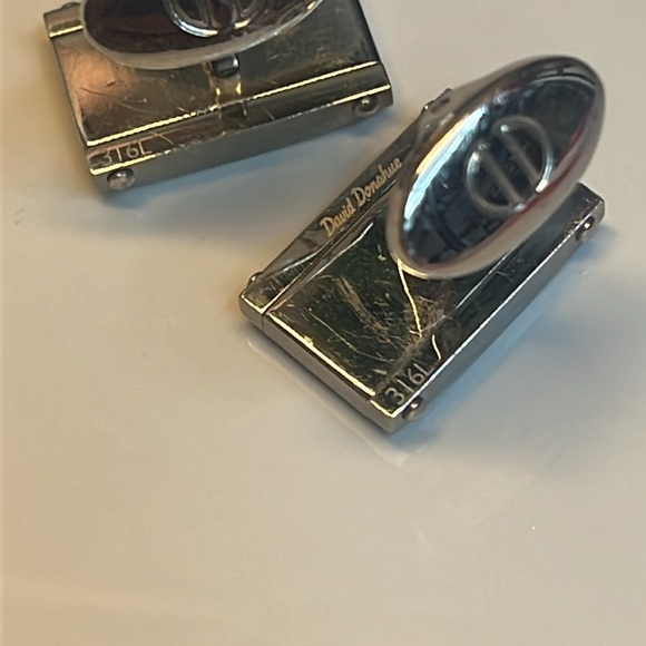 DAVID DONAHUE DIAMOND CUFFLINKS - Picture 6 of 11